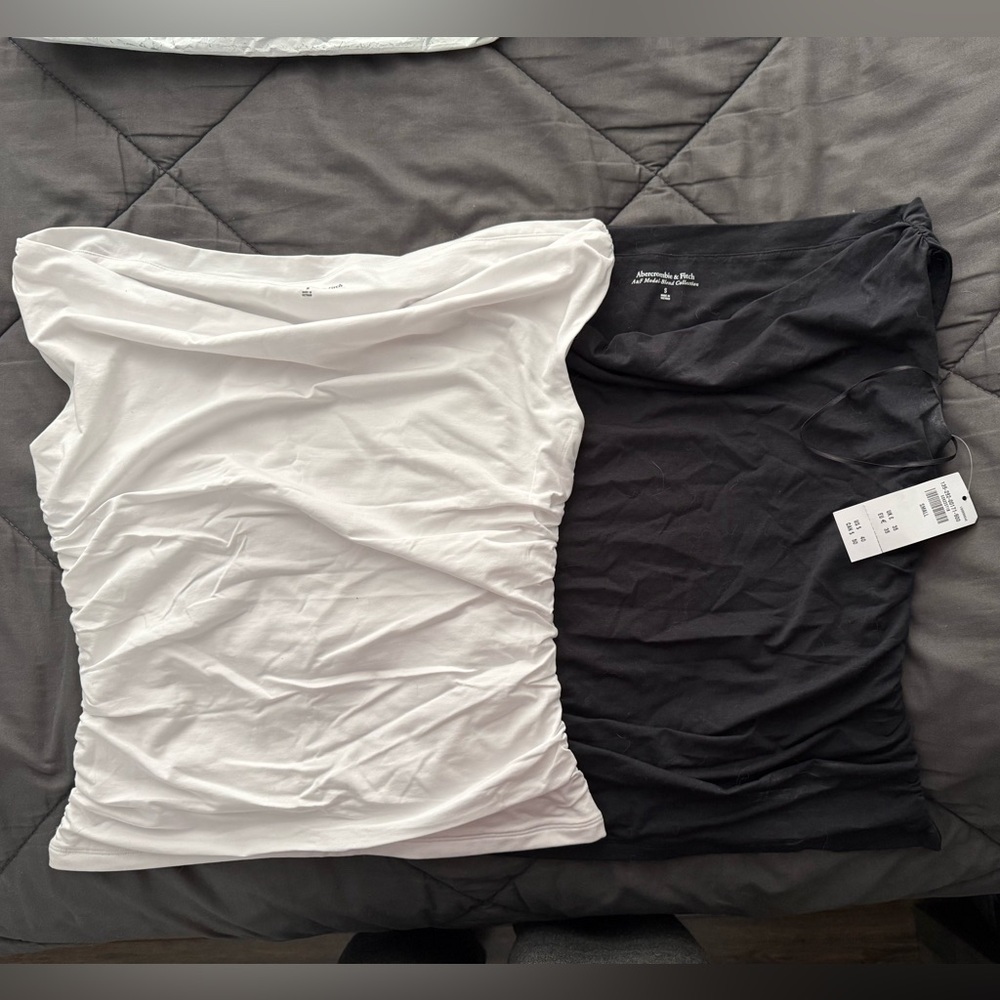 New Abercrombie White and Black Tops